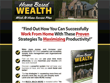 Tablet Screenshot of homebasedwealth.passiveprofits.co.za
